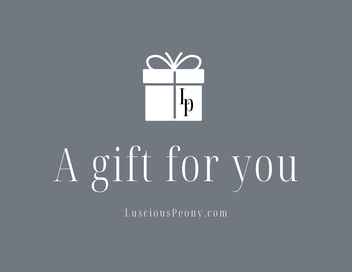 Luscious Peony Gift Card