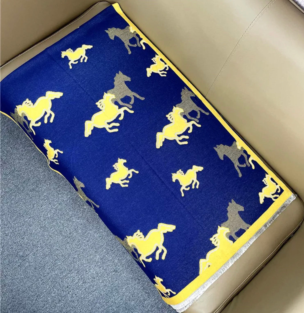 Equestrian Print Scarf