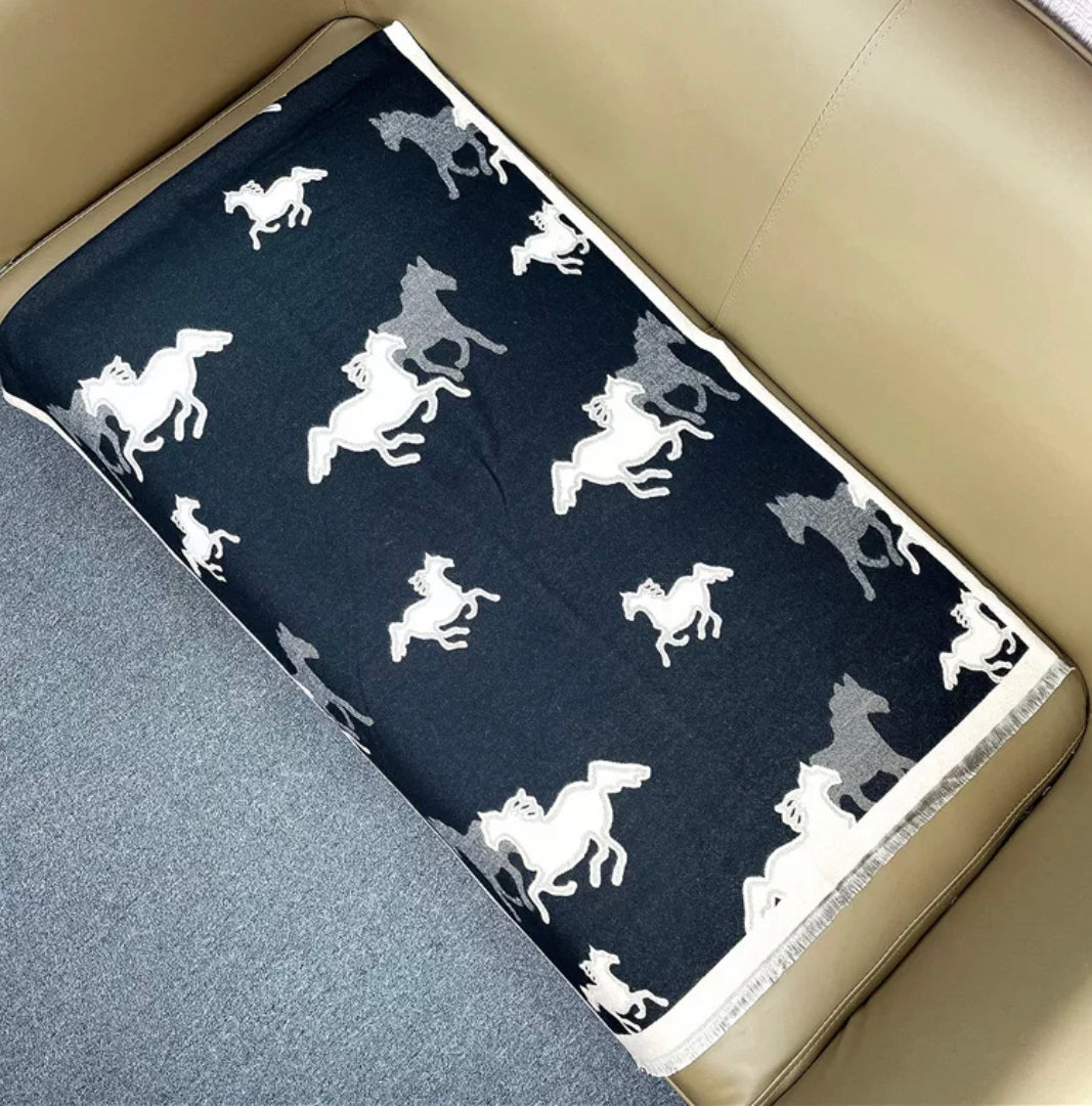 Equestrian Print Scarf
