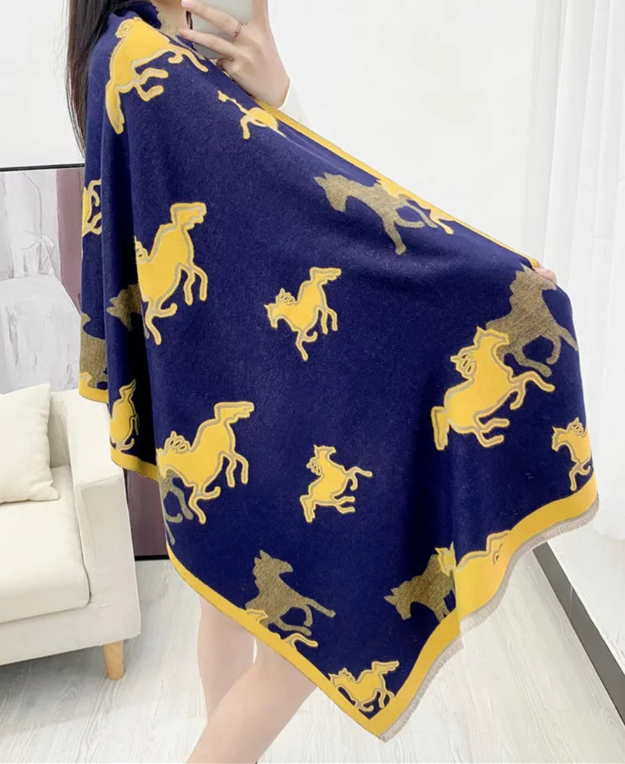 Equestrian Print Scarf