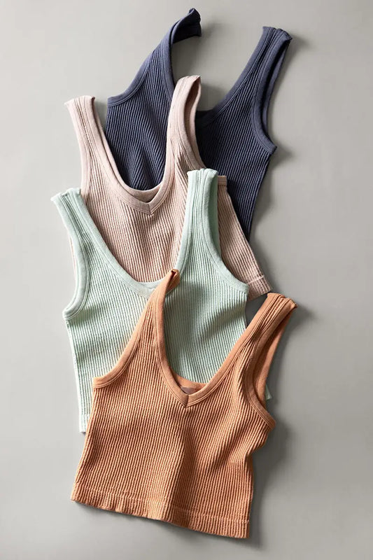 Seamless Crop Tank Top