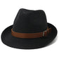 Dandy Belt Summer Straw Fedora Hat