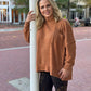 Brushed Melange Drop Shoulder Sweater - Curvy