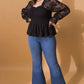 Organza Puff Sleeve Top