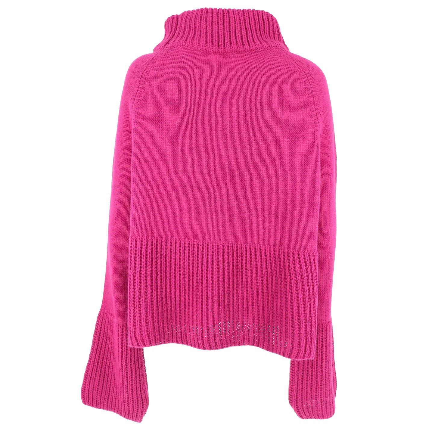 Turtle neck cape sweater