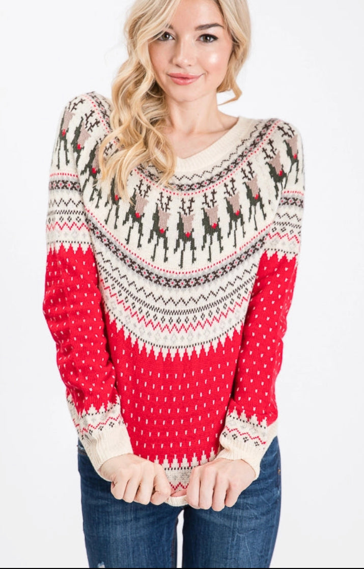 Christmas Reindeer Sweater