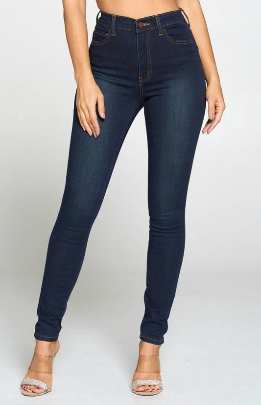 Modern Functions High Waist Max Stretch Skinny Jeans, Dark Wash