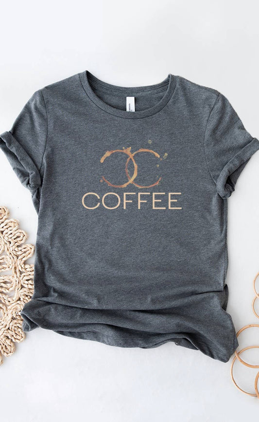 Designer CC Coffe Stain Graphic Tee