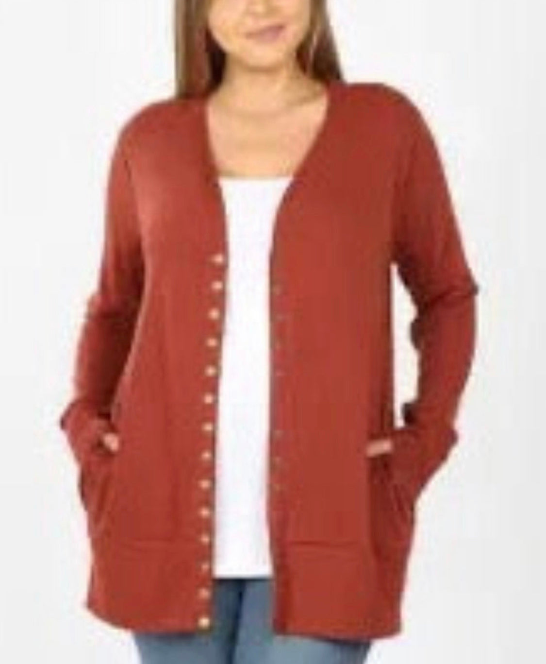 Plus size,  Snap Button by Sweater Cardigan