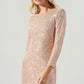 Sequin Mini Dress - Champagne