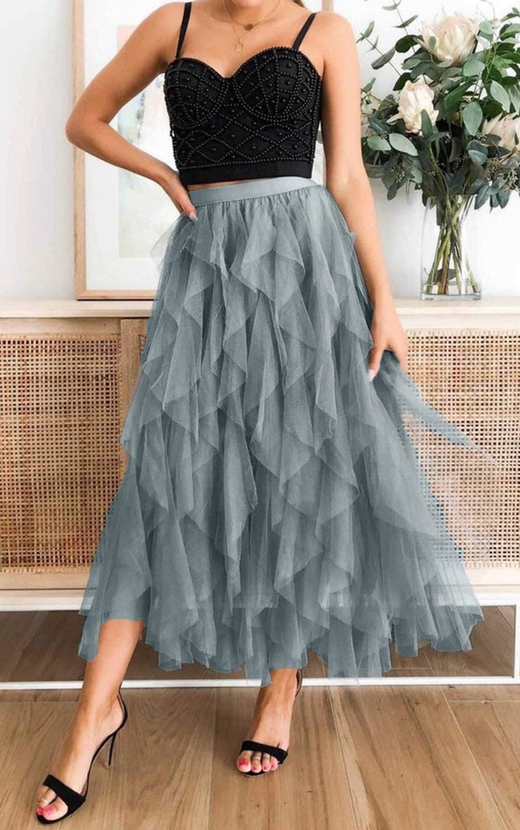 Tulle Maxi Skirt