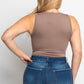 Plus size Round Neck Seamless Body-suite
