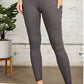 Plus Size Butter Soft Full Length Leggings with Pocket - Black